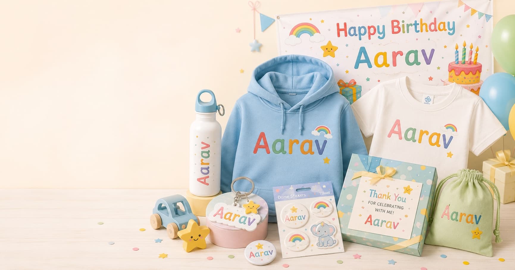 Personalized kids gift bundle by TOTOPASA