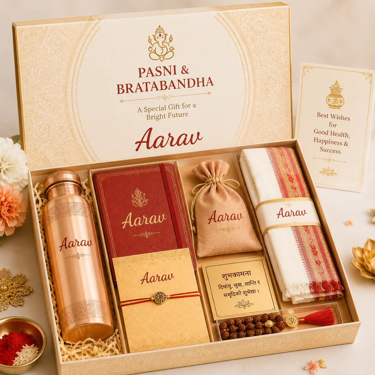 Personalized Pasni and Bratabandha gift set in Nepal