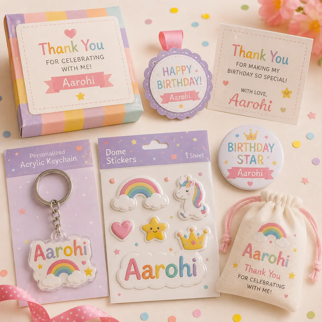 Personalized return gift bundle for birthdays in Nepal